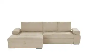 smart Ecksofa Ibby Mikrofaser links Taupe