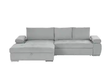 smart Ecksofa Ibby Mikrofaser links Grau