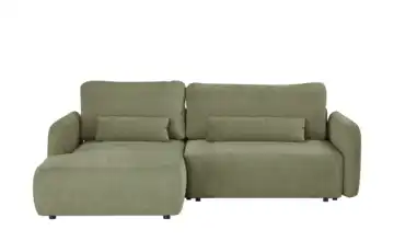uno Ecksofa Mit Schlaffuktion Mossa Grün links