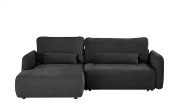 uno Ecksofa Mit Schlaffuktion Mossa Schwarz links