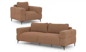 S-STYLE Polstergarnitur 3+1 Cardea Rubinrot