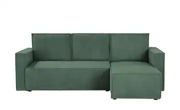 Ecksofa mit Schlaffunktion Cleo Flaschengrün