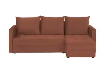 Ecksofa mit Schlaffunktion Mirage Rotbraun