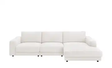 Jette Home Ecksofa Cord Sila rechts Schneeweiß