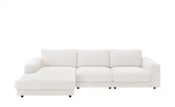 Jette Home Ecksofa Cord Sila links Schneeweiß