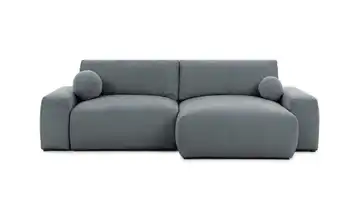 S-STYLE Ecksofa mit Schlaffunktion Puffy rechts Dunkelgrau
