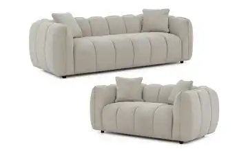 S-STYLE Polstergarnitur 3+2 Nubira Taupe