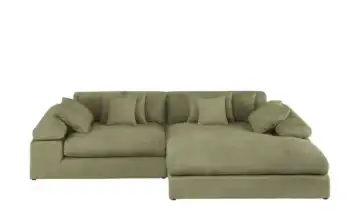 smart Ecksofa Lianea rechts Olivgrün Boucléstoff