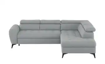 switch Ecksofa mit Schlaffunktion Deen rechts Grundfunktion Silbergrau