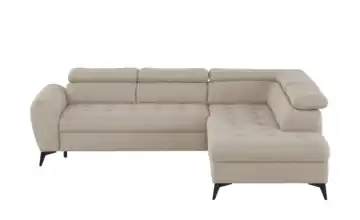 switch Ecksofa mit Schlaffunktion Deen rechts Grundfunktion Cappuccino