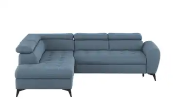 switch Ecksofa mit Schlaffunktion Deen links Grundfunktion Blau