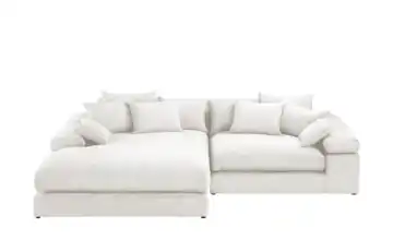 smart Ecksofa Lianea links Creme Flachgewebe fein
