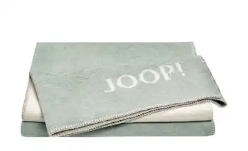 JOOP! Wohndecke JOOP! Melange-Doubleface Jadegrün, Creme