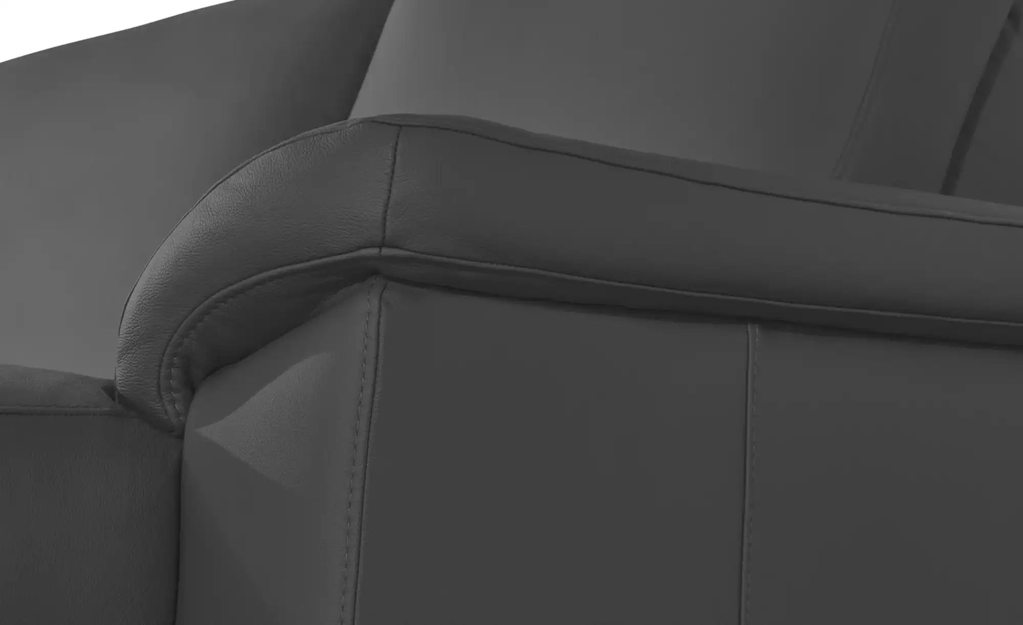 Meinsofa Wohnlandschaft Leder Carolin ¦ Grau ¦ MaßE (Cm): B: 330 H: 91 T: 240.0 PolstermöBel > Sofas > Wohnlandschaften - HöFfner-image