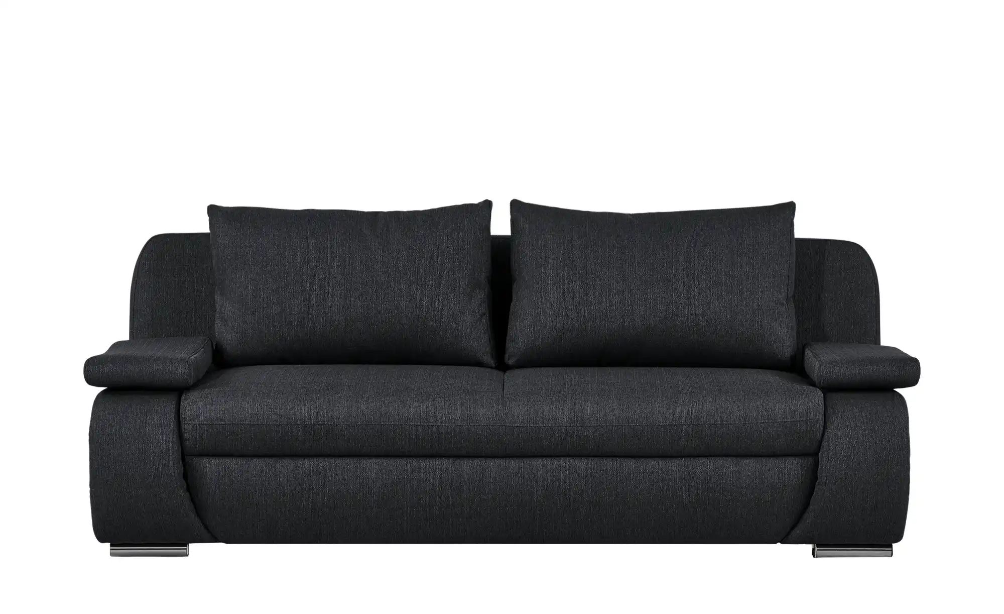 smart Schlafsofa  schwarz - Webstoff Bonita