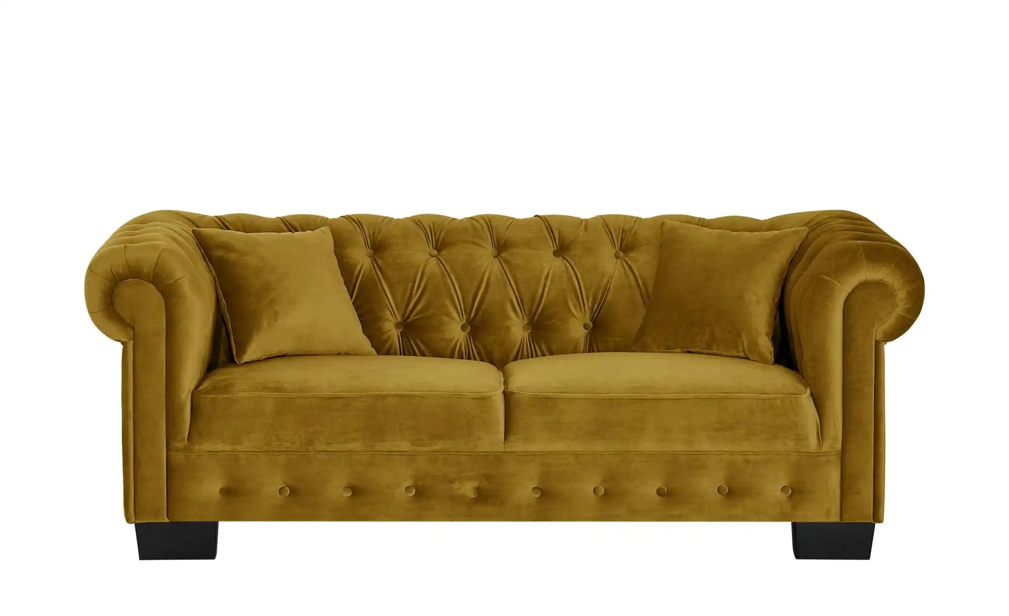 smart Sofa gelb - Velours Chesterfild