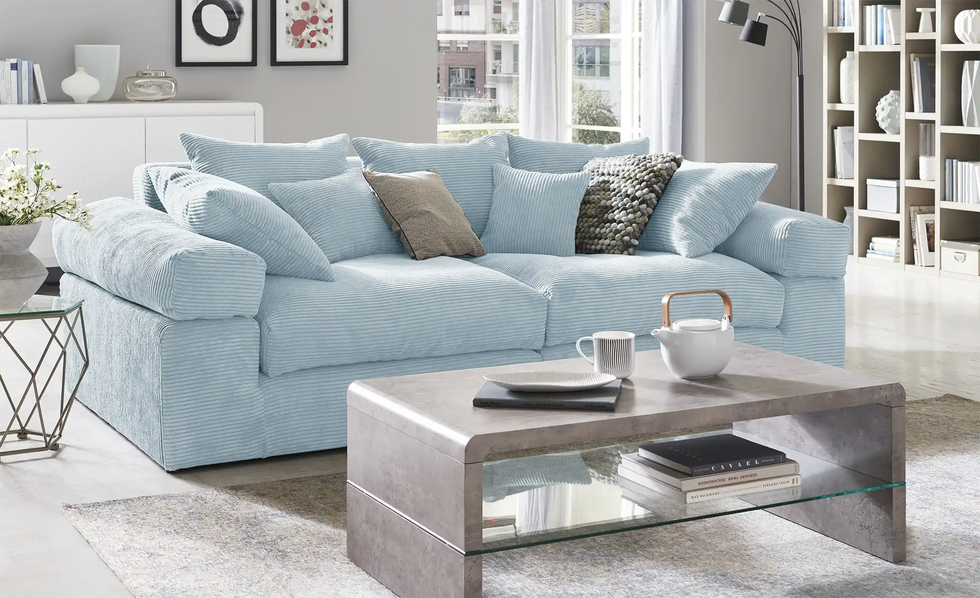 Smart Big Sofa Lionore Mintgrün