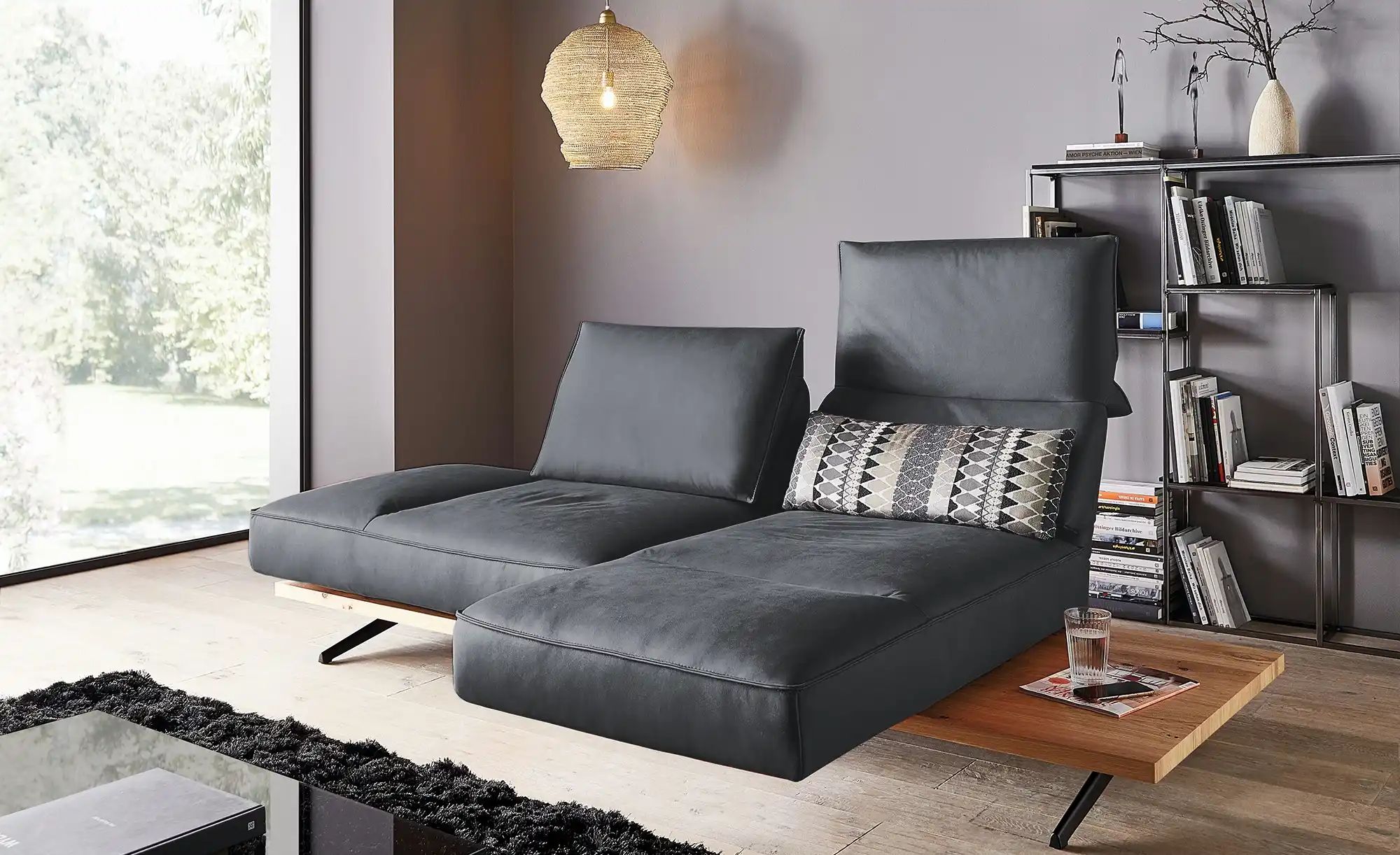 KOINOR Liegensofa Phoenix Orbit (BlauSchwarz)