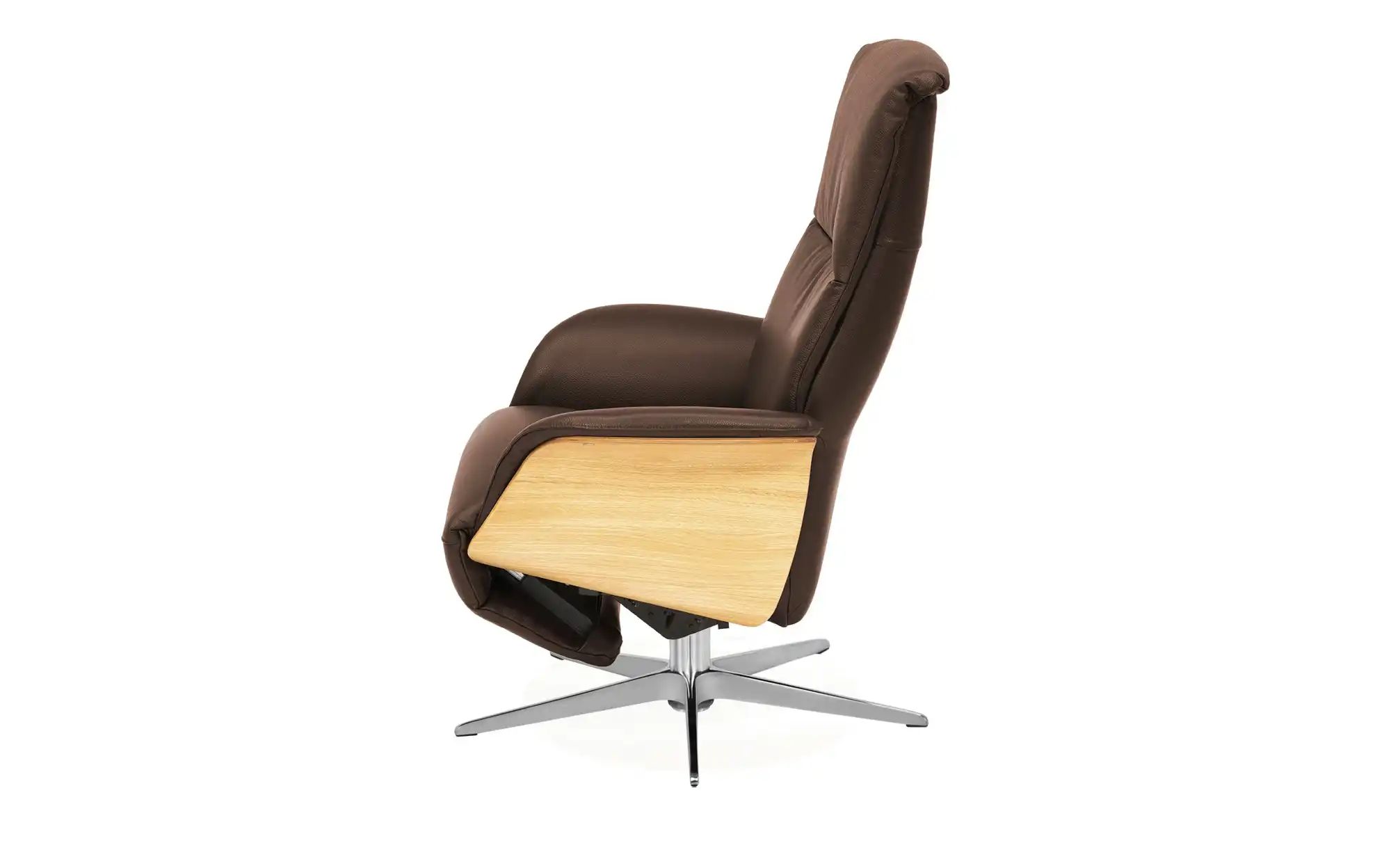 Nils Olsen Drehsessel Mit Relaxfunktion Frederik ¦ Braun ¦ MaßE (Cm): B: 78 H: 113 T: 79.0 PolstermöBel > Sessel > Relaxsessel - HöFfner-image