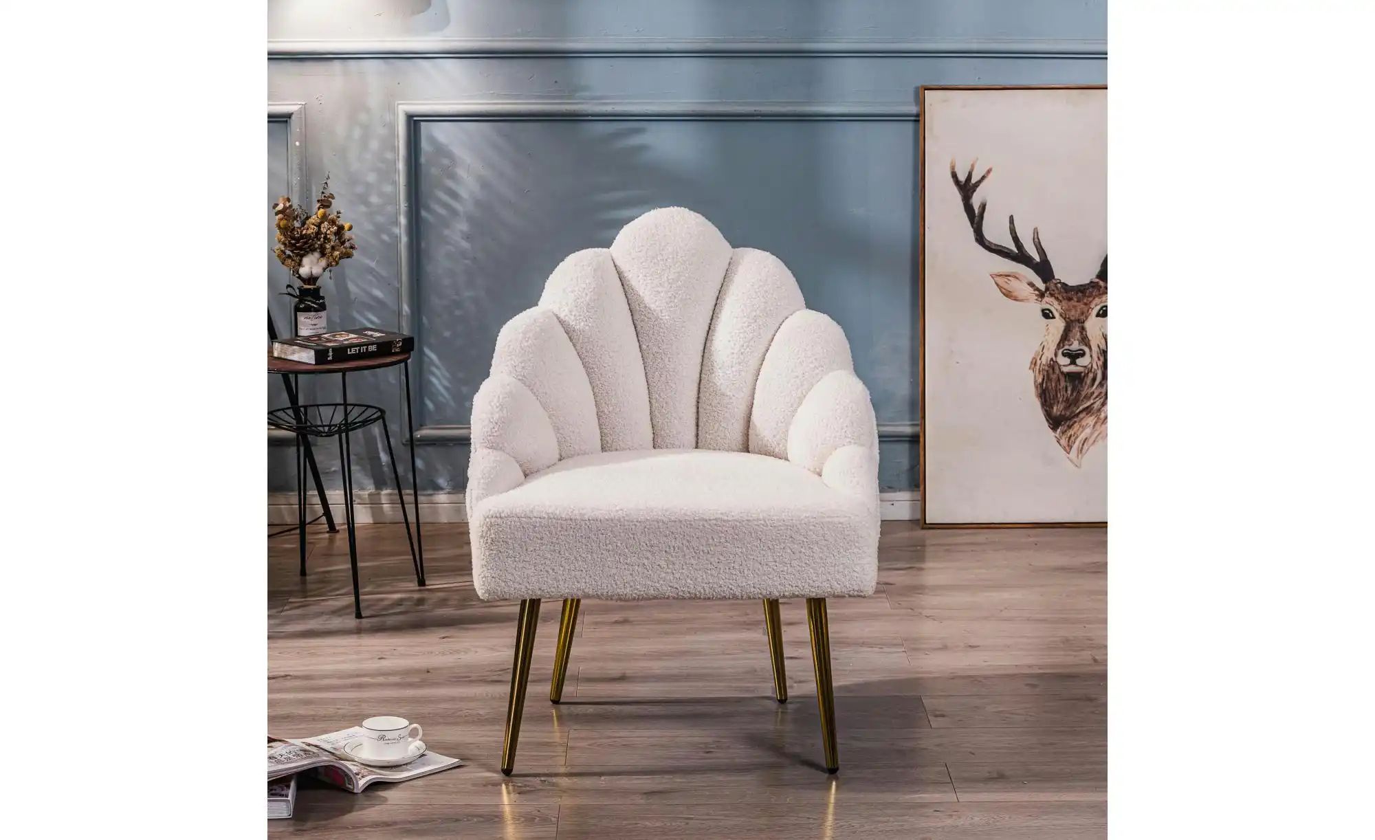 Sessel Bolge ¦ Weiß ¦ MaßE (Cm): B: 63 H: 89 PolstermöBel > Sessel > Polstersessel - MöBel Kraft-image